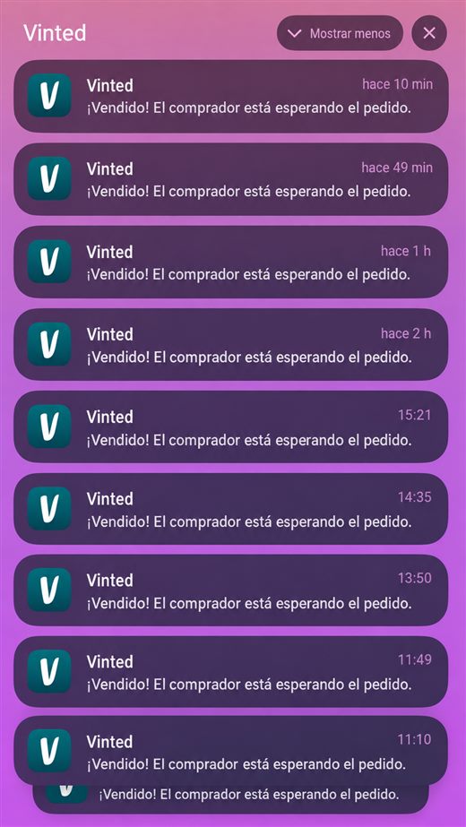 Vinted · vendido